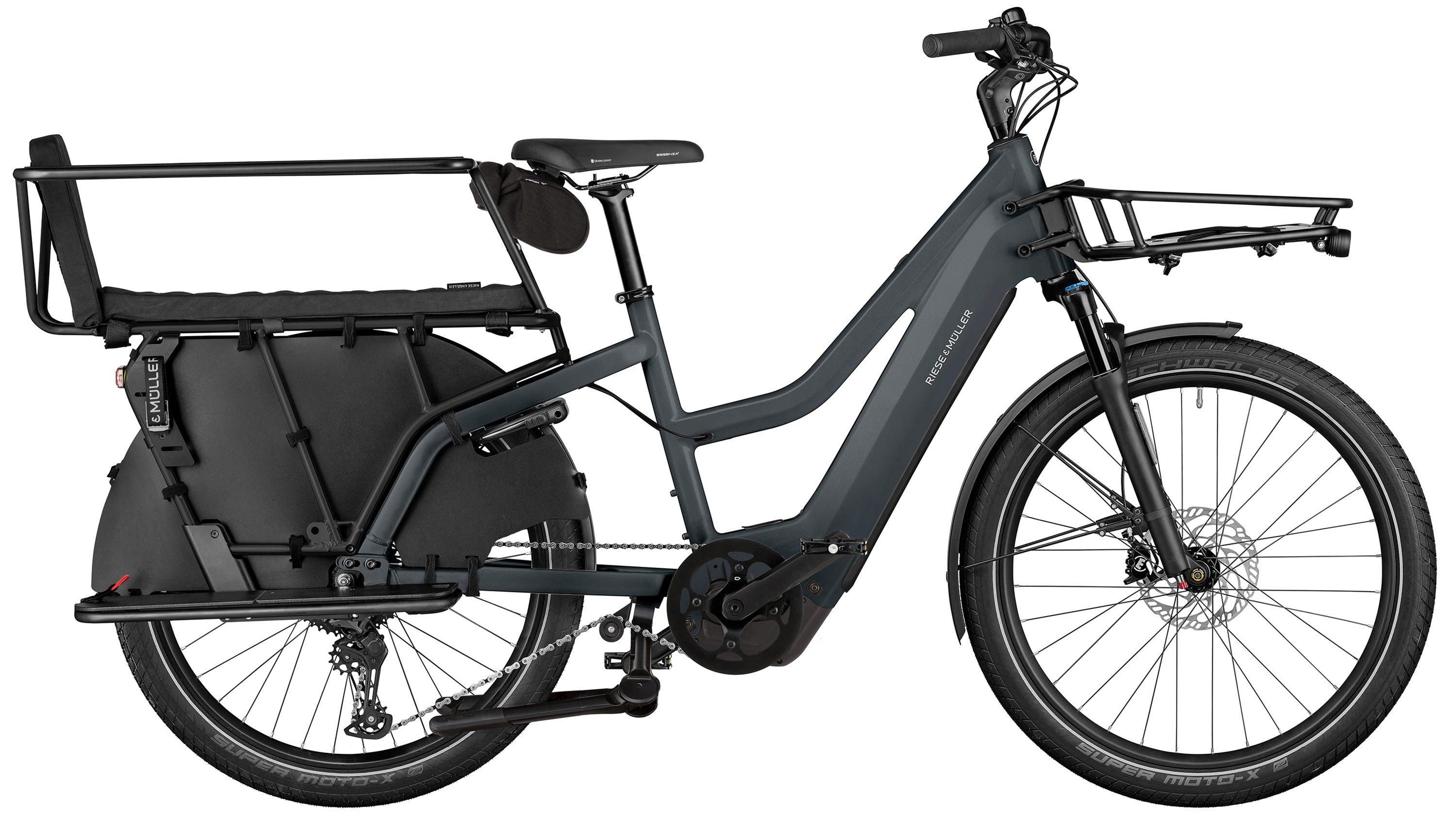 Riese & Müller Multicharger3 Mixte FAMILY Schwarz/Anthrazit/Grau