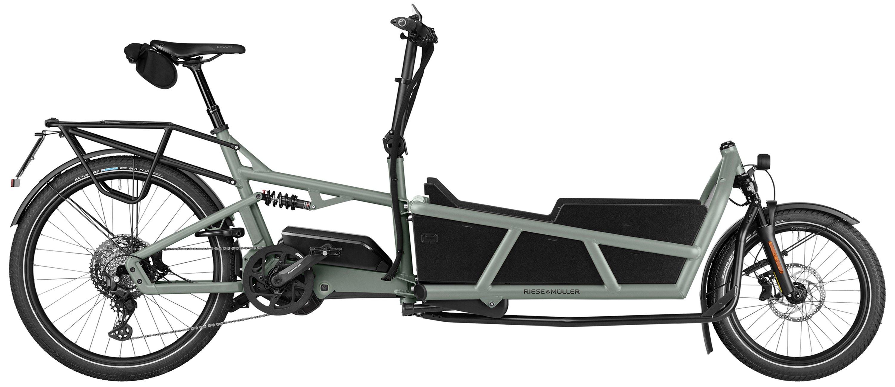 Riese & Müller Load5 75 touring HS Grau/Grün