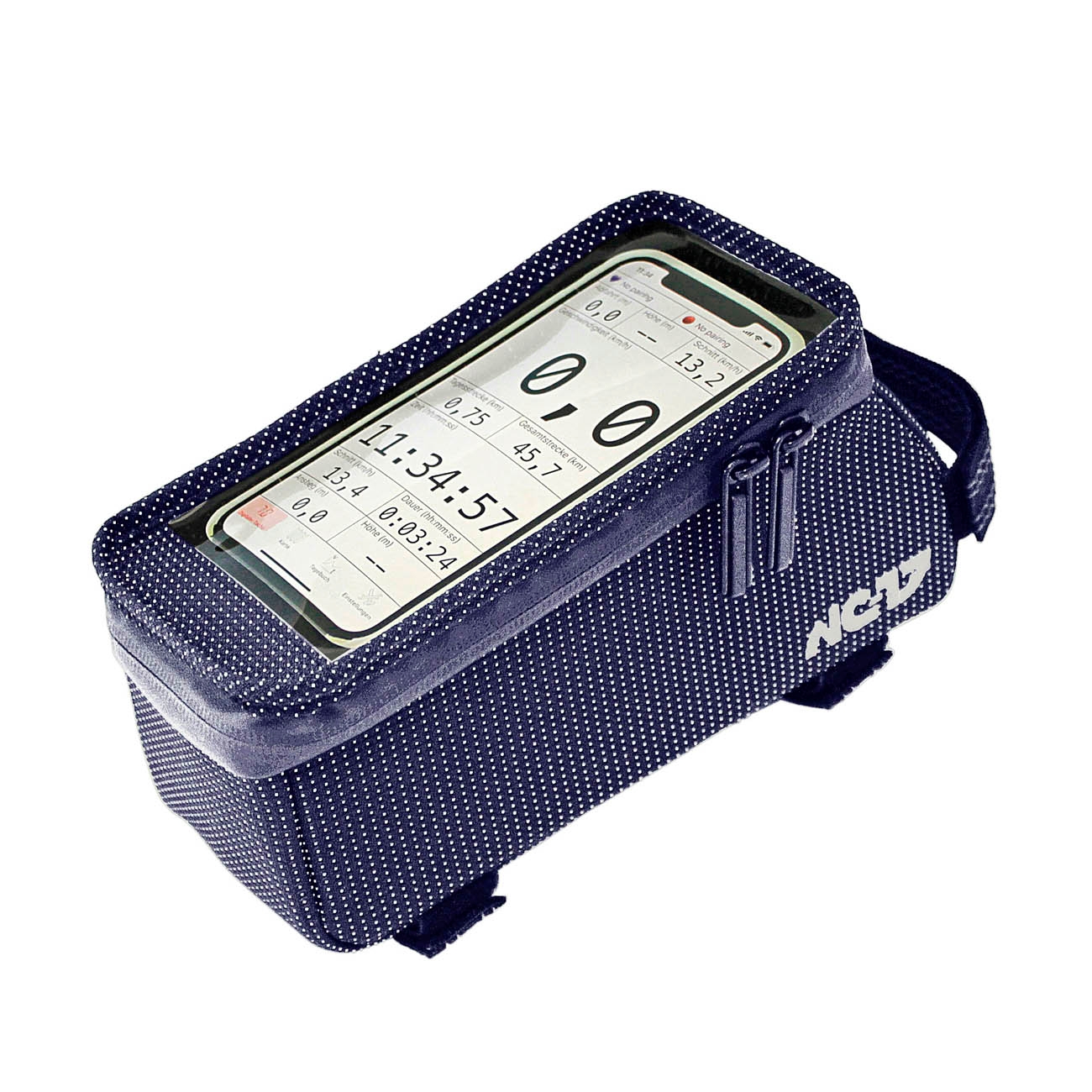 Fahrradtasche von ACID mit durchsichtigem Smartphone-Fach. Ideal für den Überblick während der Fahrt.