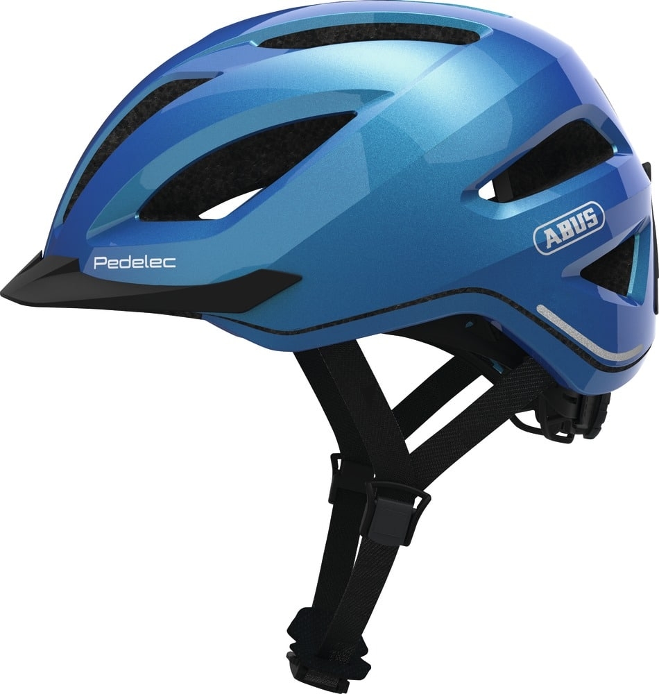 Entdecken Sie den stylischen ABUS Pedelec Helm in Stahlblau. Perfekter Schutz und Komfort für Ihre Fahrrad- und E-B