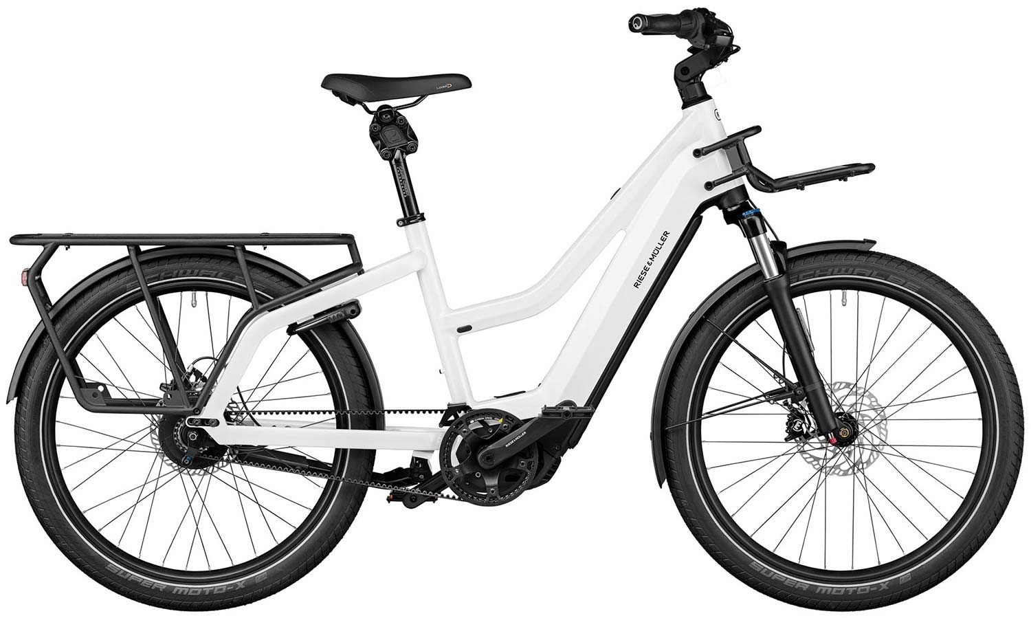 Das Bild zeigt das Riese & Müller Multicharger 750, ein innovatives E-Bike des Modelljahrs 2022.