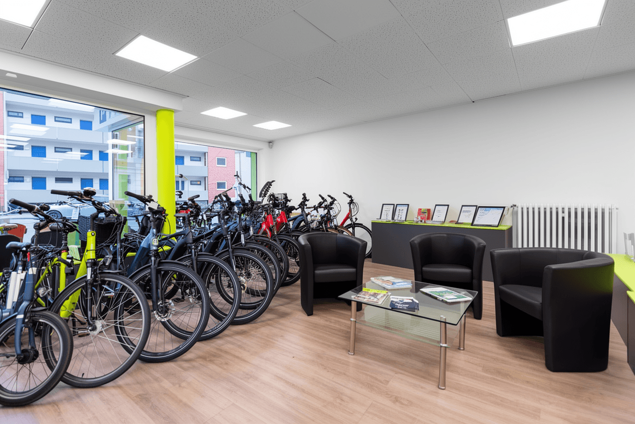 Innenansicht der e-motion e-Bike Welt Münster