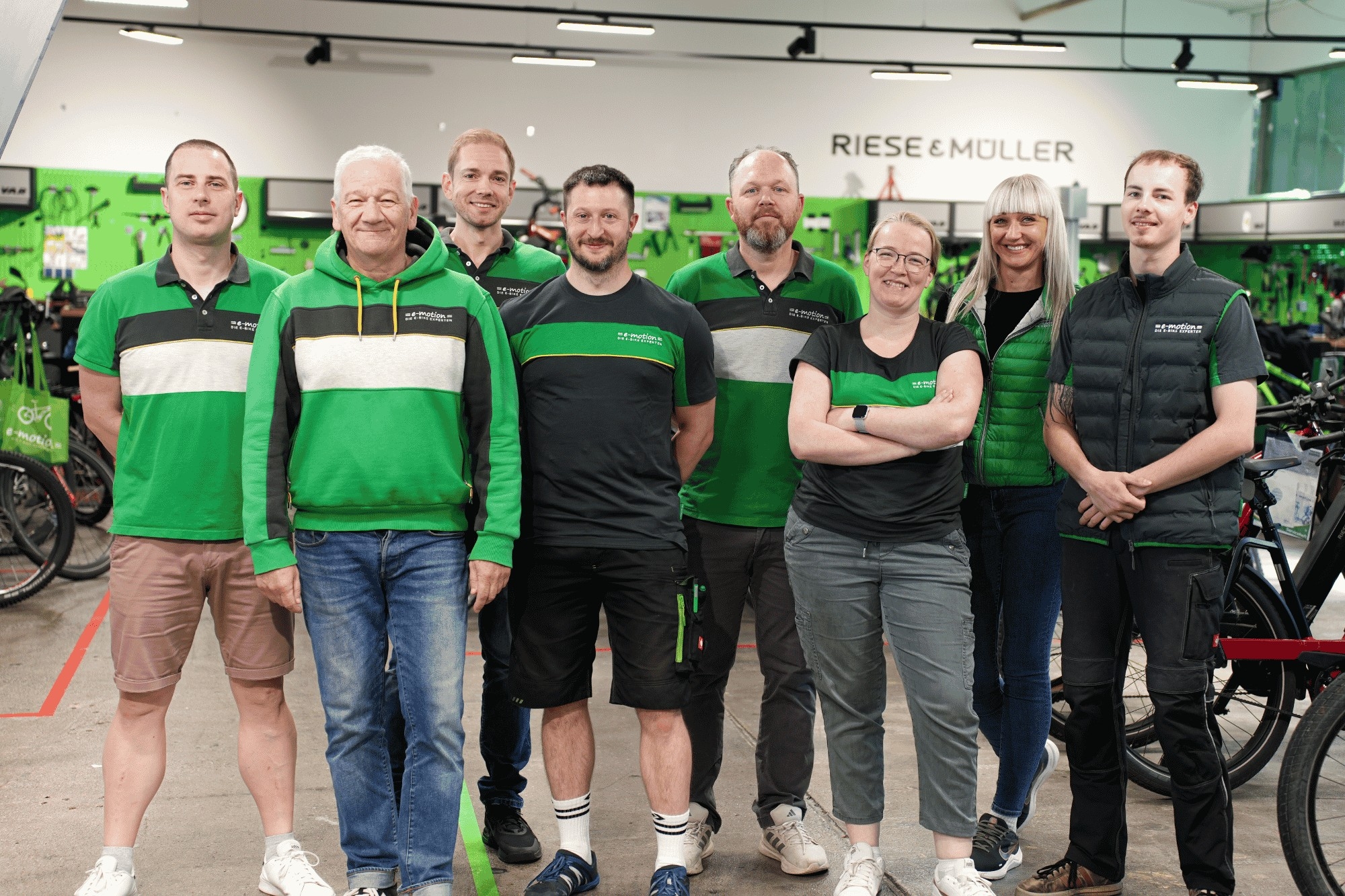 Das Team der e-motion e-Bike Welt in Nordheide