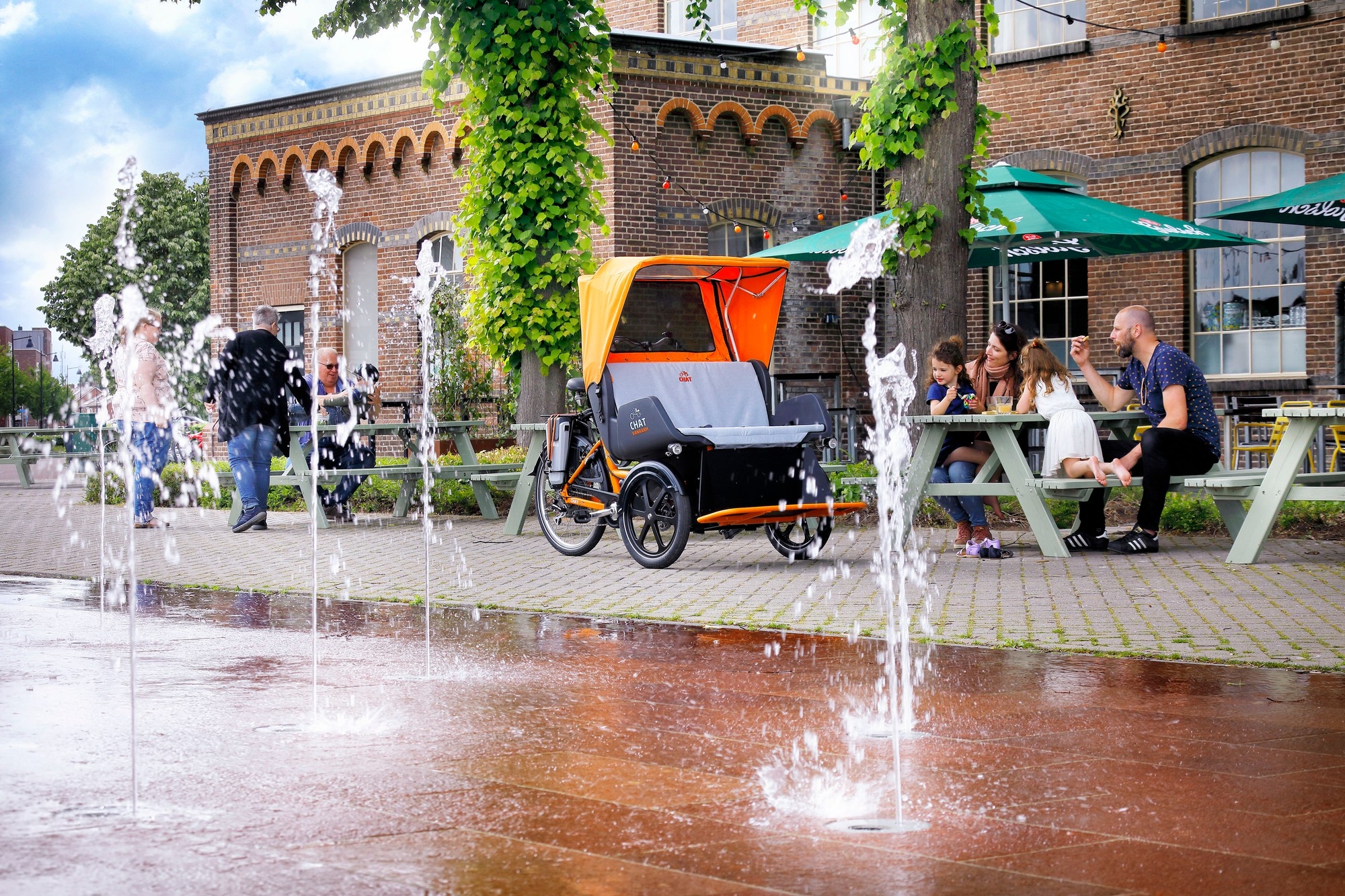 Das Bild zeigt ein Van Raam Chat, das sich durch seine besondere Transportfunktion auszeichnet.